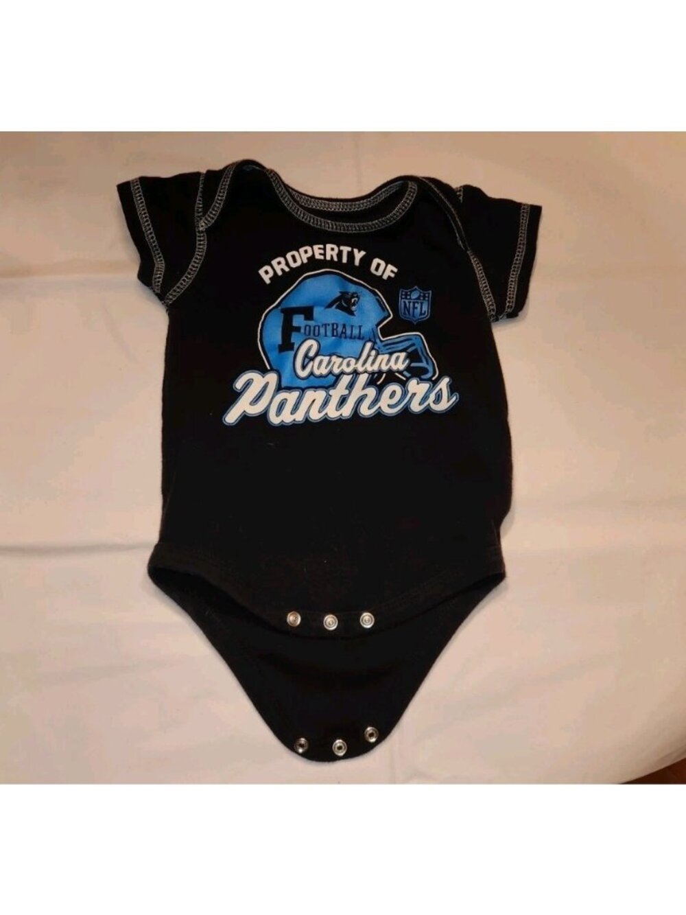 Carolina Panthers NFL One Piece Sz 3-6 mo. property of........................B4